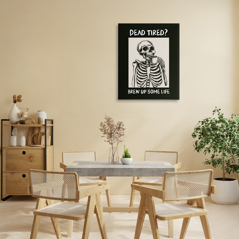 «Brew Up Life Coffee Canvas», conception par JJ Design House LLC, H 20 po x l 16 po