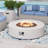 Shade Concrete Propane Outdoor Fire Pit Table-232594053