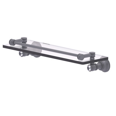 Freyja 1 Piece Glass Bracket Shelf