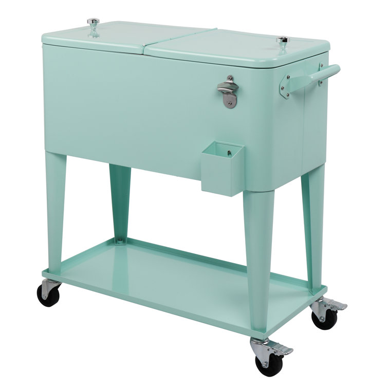 80 Qt. Outdoor Rolling Cooler Cart