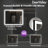  DeerValley LED Bathroom Vanity Mirror, Front And Backlit Matte Black Frame Lighted Vanity Mirrors-119321908