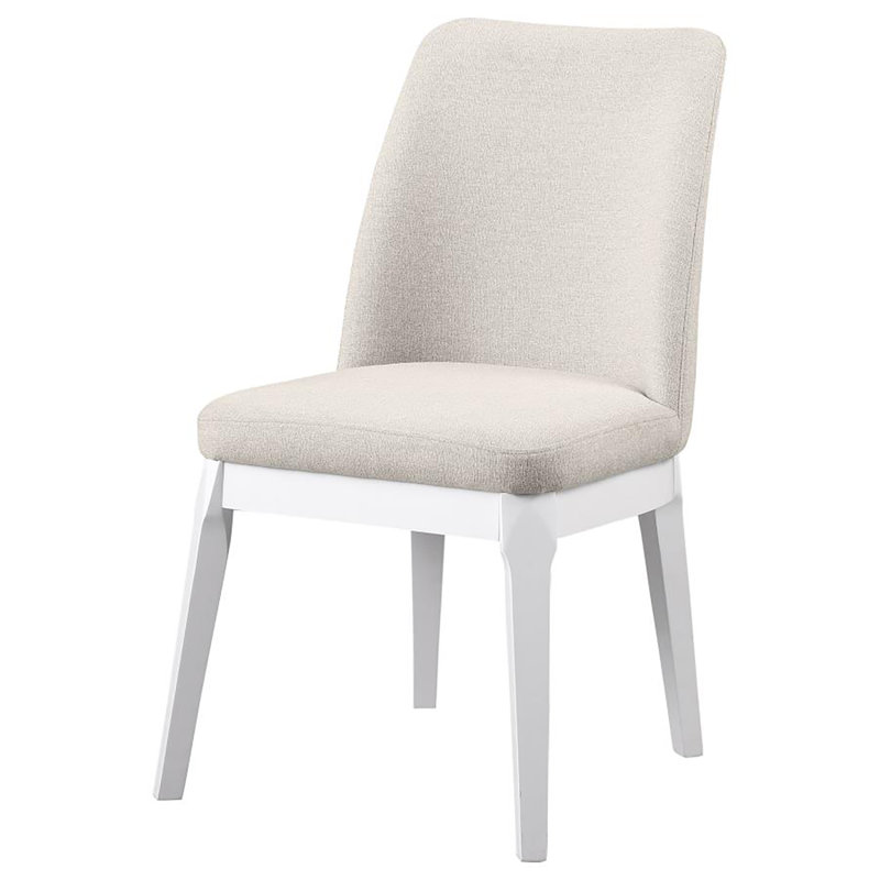 Chaise d'appoint Abraham (ensemble de 2), Beige