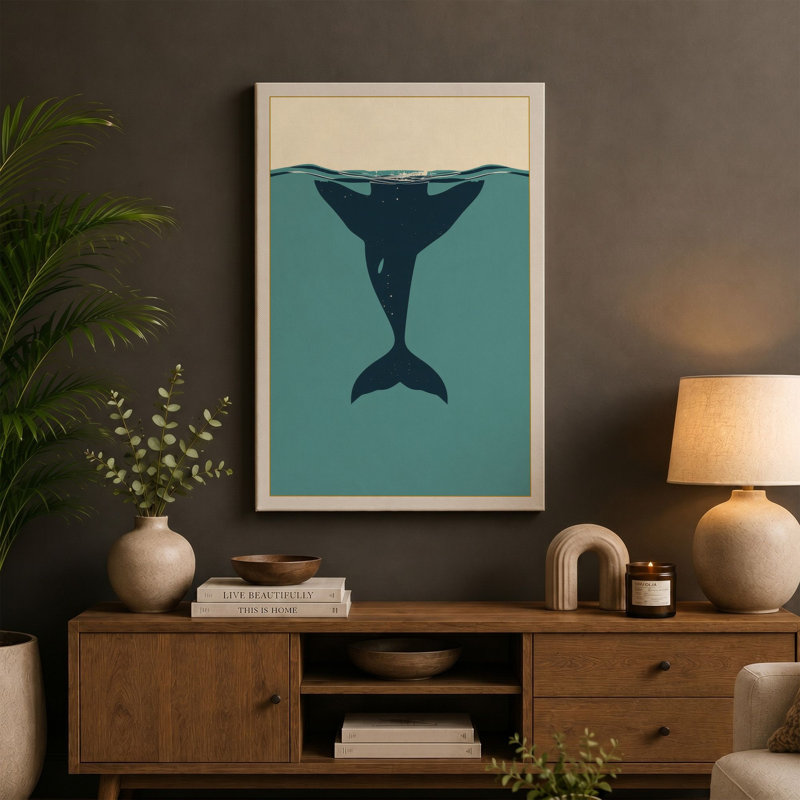 Print, 18x12 - 45.7 x 30.5 cm, Teal Border