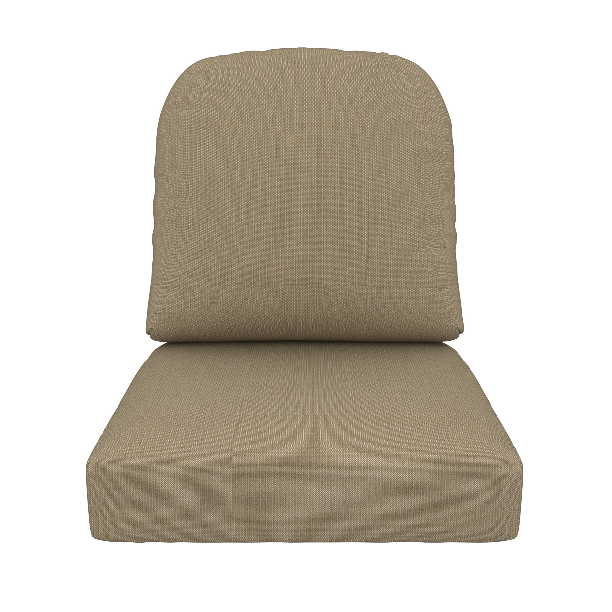 Amala Outdoor Sunbrella® Seat/Back Cushion, Spectrum Mushroom Sunbrella® Plainweave