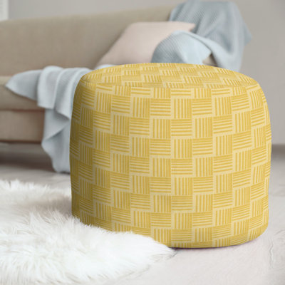 repose-pieds à rayures classic basketweave