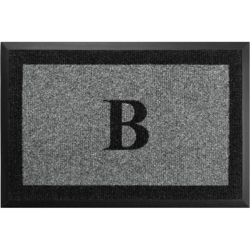 Tapis d'extérieur antidérapant Asai, Gris, B, l 36 po x L 60 po