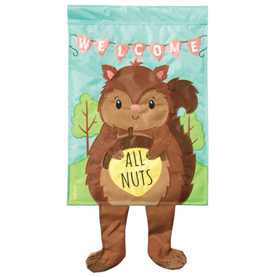Deiana Double Sided 24'' H x 13'' W Polyester Animal Garden Flag