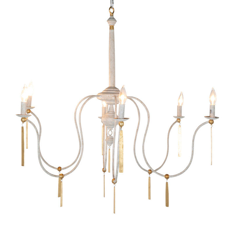 Tracy 6 - Light Candle Style Chandelier