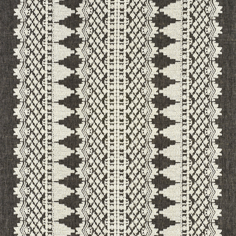 Tissu de broderie Wentworth, Carbone