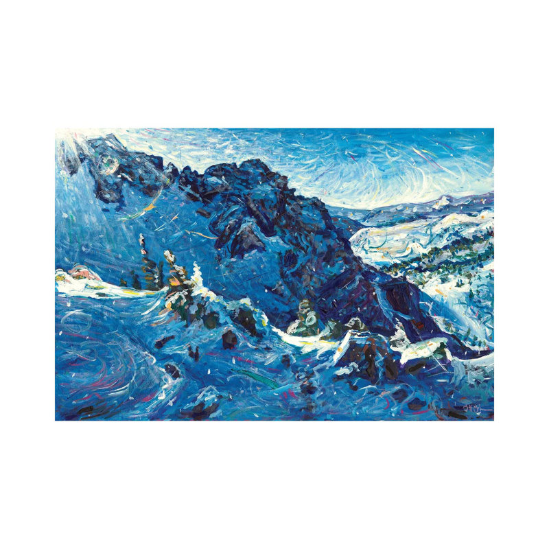 High In The Pass by Jeff Johnson - Wrapped Canvas Painting, 20.32 cm H x 30.48 cm W