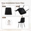 50cm H Velvet Upholstered Metal Side Chair-458432733