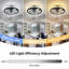 Ventilateur de plafond à DEL moderne avec télécommande et contrôle d'application, luminaire encastré à intensité variable-551071697-570212779