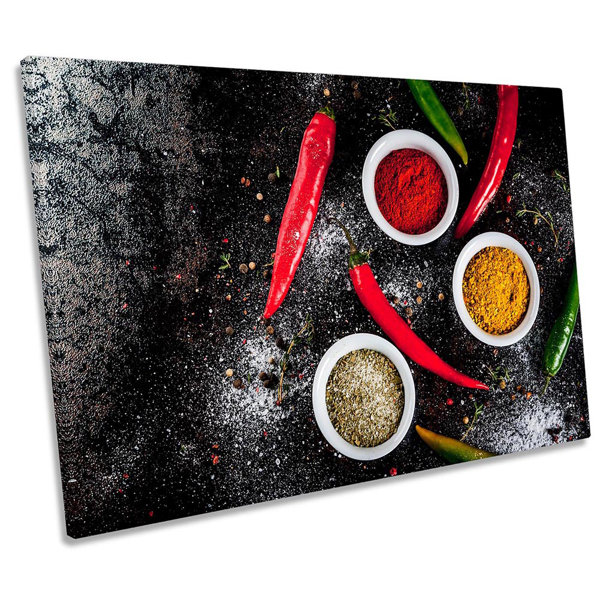 canvas geeks cooking kitchen café - wrapped canvas... Canvas Geeks Hot Chilli Kitchen Dips - Wrapped Canvas Art Prints ...