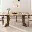 Grande table à manger 71 "pour 6 à 8 personnes, table de salle à manger moderne avec pieds en bois uniques, table de salle à manger rectangulaire pour la cuisine-112219259