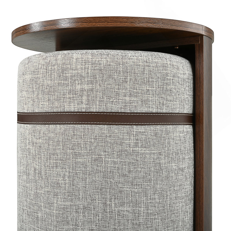 Pull-out Combo End Table with Hidden Stool