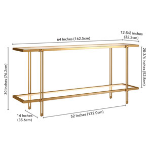 AllModern Beckham Glass Top Console Table & Reviews | Wayfair