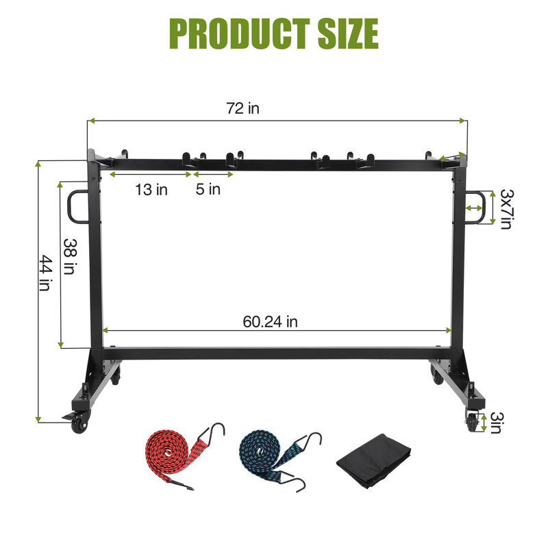 Chariot pliant pour table et chaises