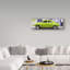« lime green classic american voiture », reproduction de photo sur toile tendue-25673898