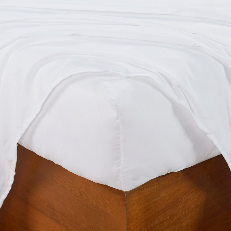 Ensemble de draps Pka Lei, Ensemble de draps pour lit double + drap-housse + , Blanc