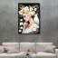 Art mural doré et blanc sur toile 24 x 36 pouces pour chambre à coucher, présent moderne, prêt à accrocher, impression de photos décoratives