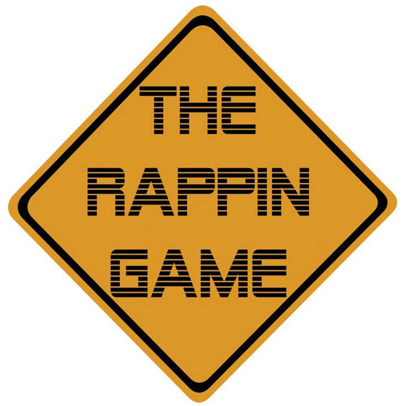 Décalcomanie murale rappin the game sign, H 24 po x l 24 po