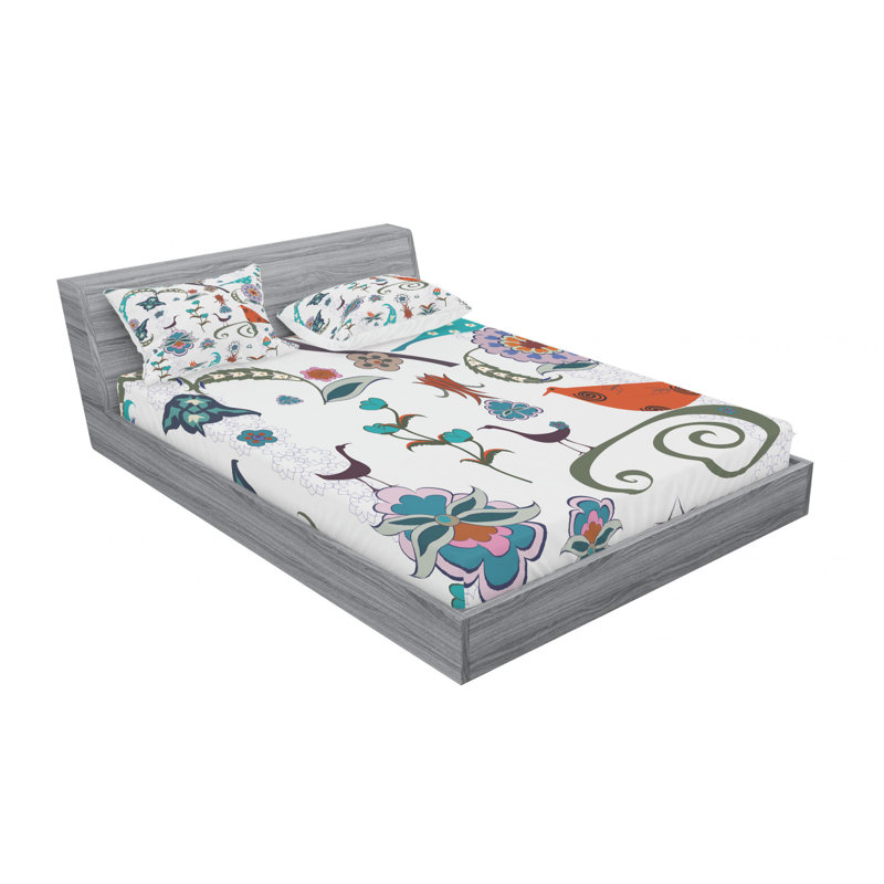 Microfiber Sheet Set, Full/Double Sheet Set with Fitted Sheet