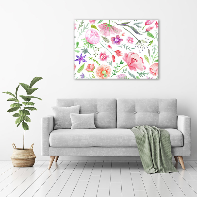 Floral Pattern - Wrapped Canvas Print