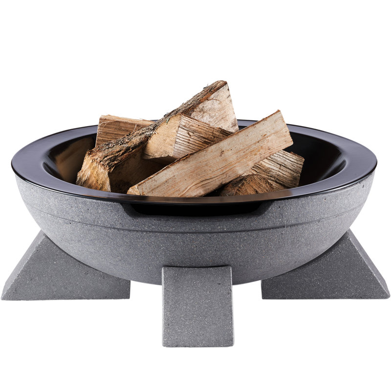 Round Charcoal Smokeless Fire Pit, Loft Grey