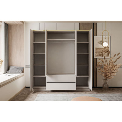 Queneisha Wardrobe 4D2SZ Kashmir with Drawers
