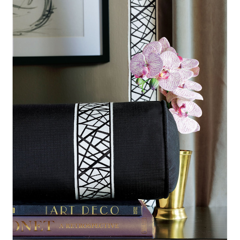 Maddox Appliqued Reversible Throw Pillow