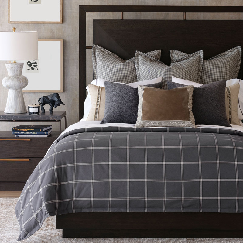 Carmel Bedding, Super King Duvet Cover + 5 Shams + 3 Throw Pillows