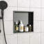 Niche de douche en acier inoxydable 12 po x 12 po avec soudure sans soudure-2970954-2970952