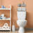 2-Piece White Metal Storage Baskets Bin