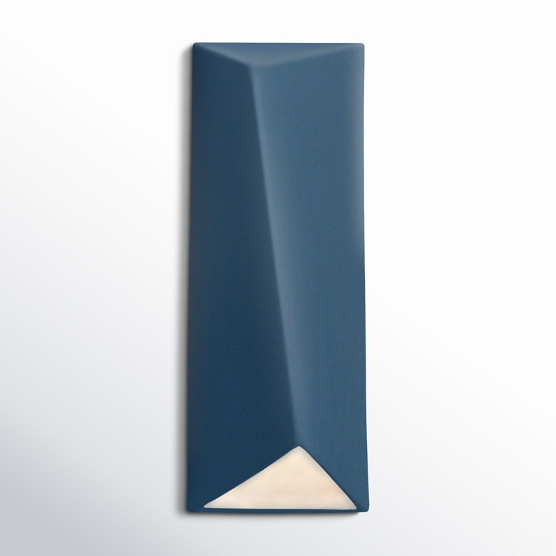 Torrie Outdoor Ceramic LED Wall Light, Greco Travertine