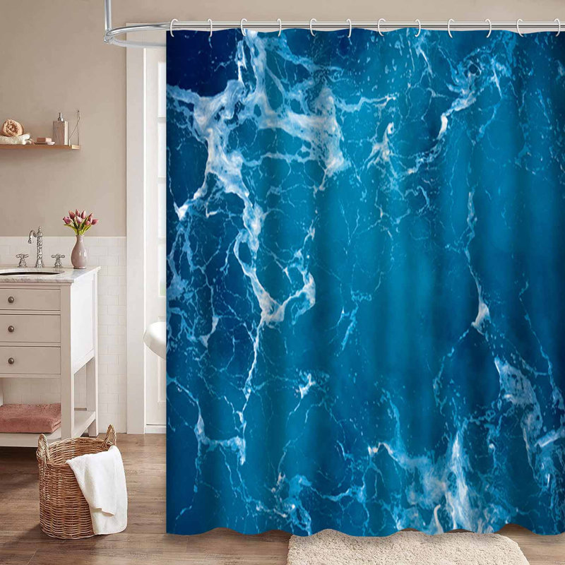 Océan, surface ondulée, eau, vague de mer, éclaboussures, vert, nature, abstrait, bleu profond, avec 12 crochets