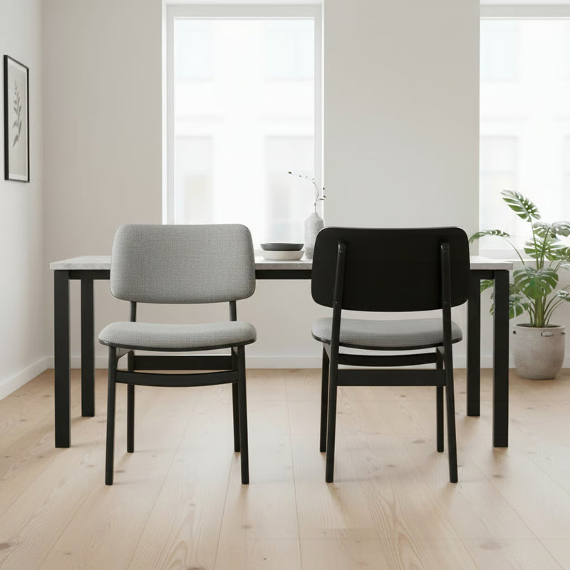 Ensemble de 2 chaises de salle à manger rembourrées Amil
