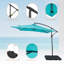 Parasol carré en porte-à-faux 98,4 po Donnella-1214497236