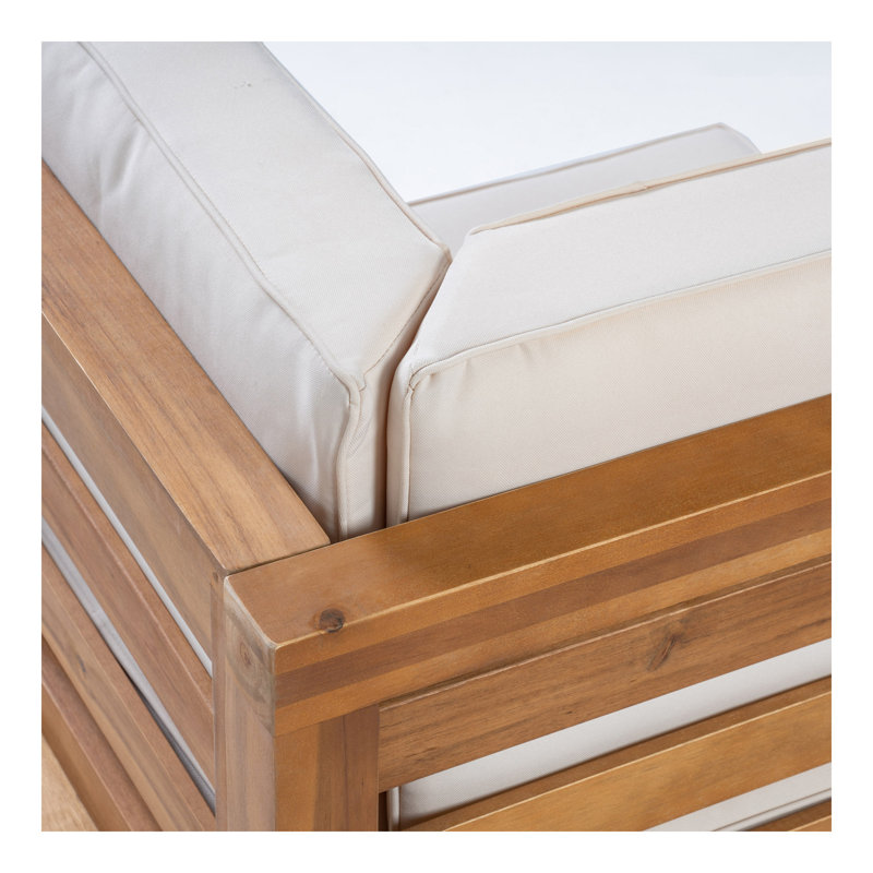 Ensemble de causeuse 2 pièces, Beige, Blanc