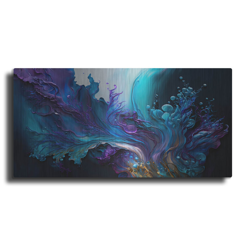 'Enigmatic Elixir' by Cameron Grey, Metal Wall, 12" H x 24" W