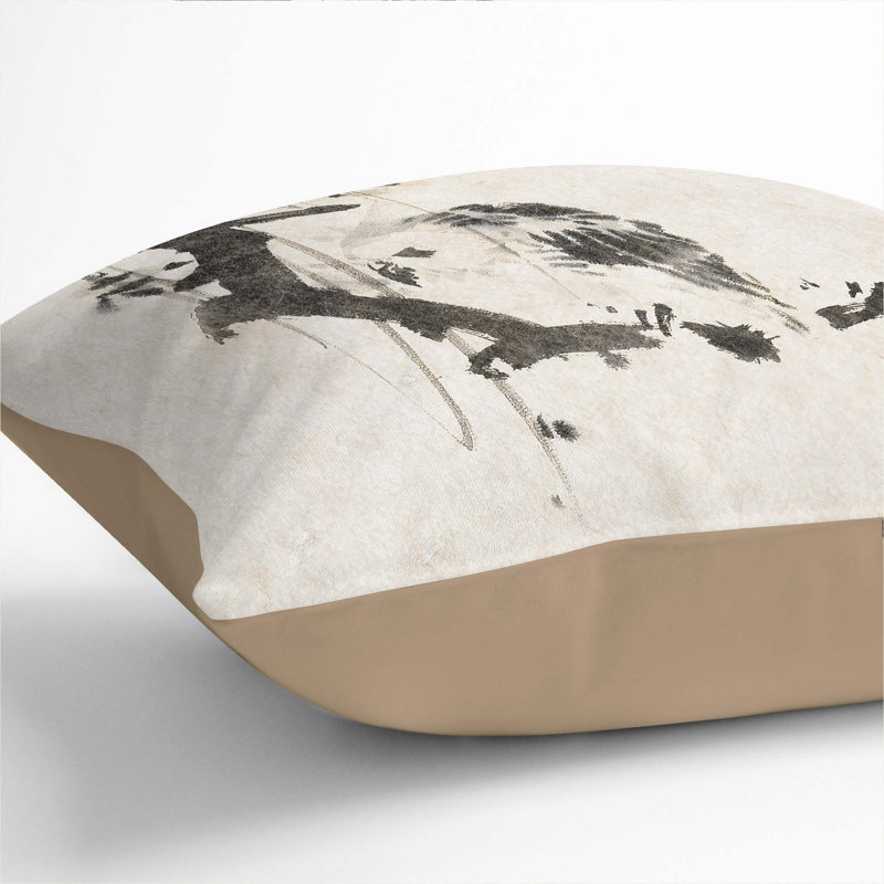 Square Throw Cushion, 40cm H x 40cm W x 15cm D, Stone