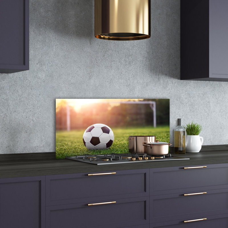 Aseda Sport - Green - Football - No Frame Print on Glass