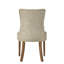 2 chaises d'appoint en beige - finition chêne récupéré, structure de support de dossier