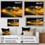 Jaune néon classique sur toile-810090014-810090007
