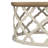 Mayenne Rustic Farmhouse Round Coffee Table with Distressed Wood Tray Top-1424487343