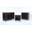 Table de chevet transitionnelle en bois massif l 24 po Carlton avec 2 tiroirs, tablette de rangement ouverte et quincaillerie bronze-1405608047