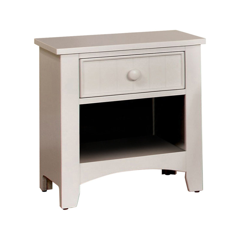 Gailyn 19'' W Wood Nightstand, White