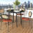 Drop Leaf Folding Dining Table - 35" Round, Pine Legs, Space-Saving for Small Spaces