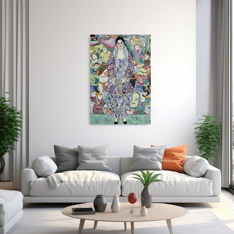 Portrait Of Frederika Maria Beer, 1916 Abstract Contemporary Portrait Wall Art Print, 152.4cm H x 101.6cm W