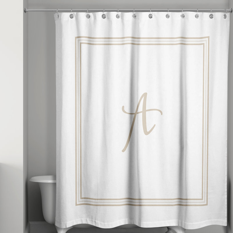 Rideau de douche simple , A, Beige