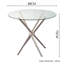 Galghard Tempered Glass Indoor Dining Table